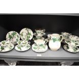 A collection of 1940s Shelley 'Ovington' pattern number 10794, retailed by Soane and Smith,