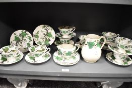A collection of 1940s Shelley 'Ovington' pattern number 10794, retailed by Soane and Smith,
