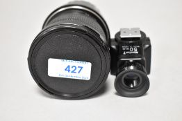 A Mamiya N 50mm f4,5 lens and viewfinder