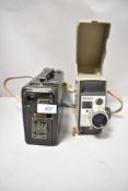 A Kodak Cine Model B and a Eumig S3 Zoom cine camera