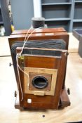 A mahogany framed Thornton Pickard Ruby Enlarger/ Magic lantern