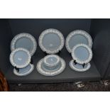 A selection of 20th century Wedgwood Embossed Queens ware dinner and cake plates