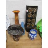 A selection of mid century and later studio pottery