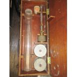A Gilston Equipment water pressure tester in wooden case