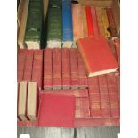 A selection of library and text books including Modern Egypt, Charles Dickens