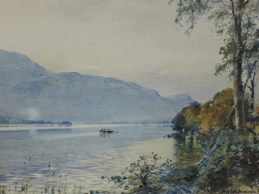 Henry Robinson Wilkinson, (1884-1894), a watercolour, Coniston Lake from Beck Lea, signed and