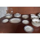 A group of dinner wares, including Burleigh Ware Kenilworth pattern, and fruit decorated dinner