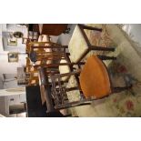 A group of four miscellaneous chairs, including William IV, Victorian and Edwardian.