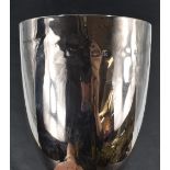 An Edwardian silver goblet, of traditional design with beaded decoration, marks for Birmingham 1909,