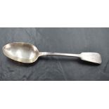 A Victorian fiddle pattern table spoon, marks for London 1845, maker John & Henry Lias, 22cm,