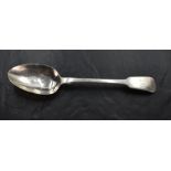 A William V silver fiddle pattern table spoon with pip reverse, marks for London 1824, maker James