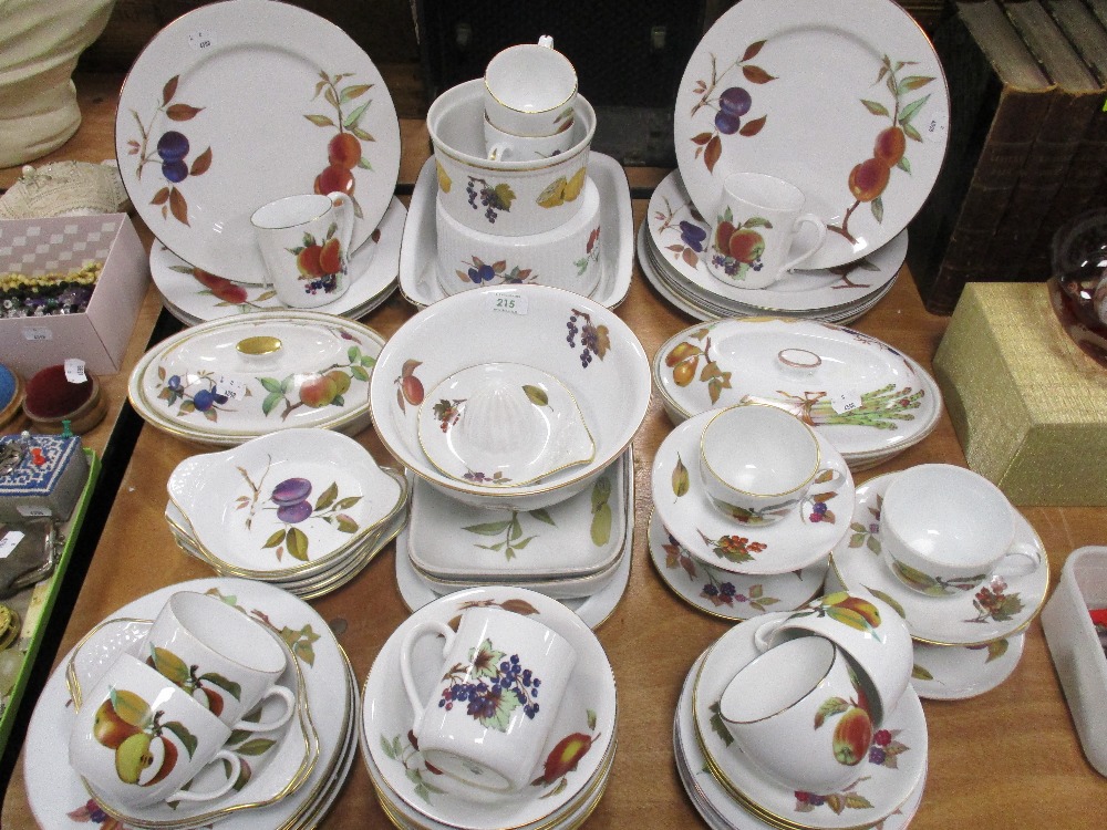 An extensive selection of Royal Worcester 'Evesham' pattern tea and dinner wares, to include cups
