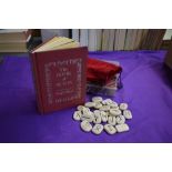 Vikings. Blum, Ralph - The Book of Runes (1986, 3rd imp.) with the 25 rune stones in pouch. (1)