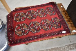 A traditional prayer rug