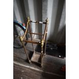 A late Victorian brass umbrella stand