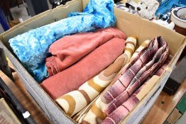 A selection of vintage textiles and fabrics