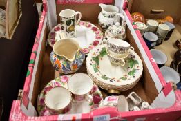 A selection of ceramics including Royal Albert and Royal Worcester