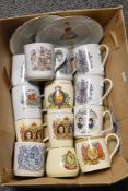 A selection of commemorative ware of mixed royal interest.