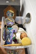 A selection of dressing table items including hand held mirrors