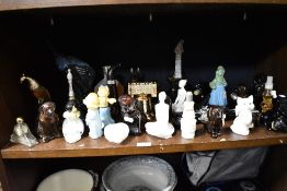 A large collection of various mid century and later perfume and scent bottles including Avon