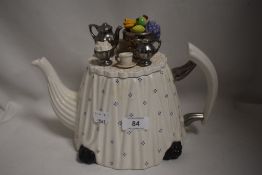 A modern Cardew Design Victorian Tea Party teapot with documentation