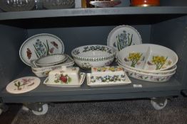 A selection of Portmeirion Botanical Garden dinner wares and ceramics
