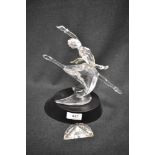 A modern Swarovski silver crystal glass figurine titled Anna with box