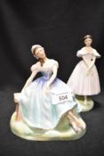 Two Royal Doulton figurines, La Sylphide HN2138 and Giselle HN2139