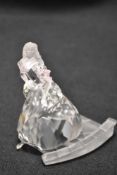 A modern Swarovski silver crystal glass limited edition figurine of Cinderella with box