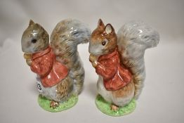 Two Beswick Beatrix Potter figures, Timmy Tiptoes both having red jacket, BP1 and BP2
