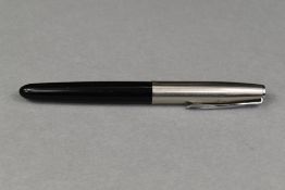 A Parker 51 in black with steel cap (wrong cap). Approx 13.2cm