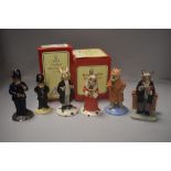 A set iof six modern Royal Doulton Bunnykins figure studies from the Legal Profession