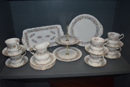 A selection of Paragon 'Meadow Vale' cake stand, cups and saucers and more included.