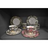 Four modern Royal Albert Provincial pattern tea cup and saucer trios