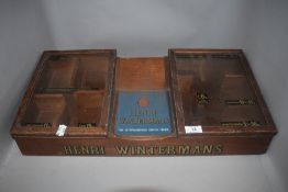 A 20th century Henri Wintermans cigar shop counter display case