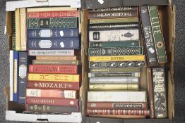 Two boxes of mixed books to include Folio society, historical interest and more.
