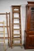 A vintage wooden step ladder , labelled Youngman