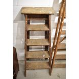 A traditional wooden step ladder