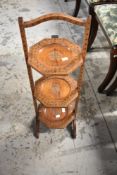 An Anglo Indian style folding cake stand