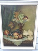 S Sawley, (19th/20th century), an oil painting, still life, signed and dated 1908, 59 x 44cm,