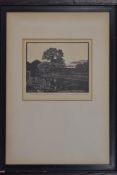 Geo F Reiss, (20th century), after, a print, The Bend in the Rivers, 15 x 17cm, signed, 42 x 29cm,