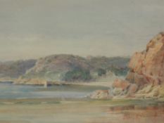 J M Wilson, (20th century), a watercolour, harbour scene, signed, 30 x 55cm, modern mounted framed