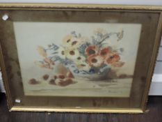 H Beardsall, (19th/20th century), a watercolour, still life, signed and dated (19)08, 43 x 56cm,