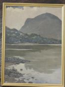 John Laviers Wheatley, (1892-1955), an oil painting on board, Buttermere lake, signed, 37 x 27cm,