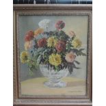 J Torrington Bell, (1898-1970), an oil painting, still life, signed, 60 x 50cm, framed and glazed,