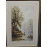 Fred Pearson, (19th/20th century), a watercolour, The Norfolk Broads, signed and attributed verso,