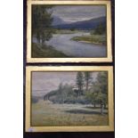 John Mitchell, (1837-1929), a pair of watercolours, Scottish Landscapes, signed and dated 1899, 29 x