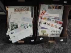 Two boxes of GB First Day Covers, 1980's onwards, several hundred