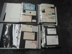 A collection in four albums of Travelling Post Office Covers includes German, Austrian and Irish