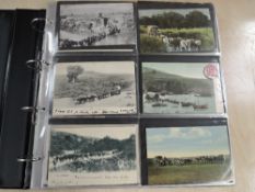 A modern album containing approx 370 vintage Postcards of South Africa, early 20th century including